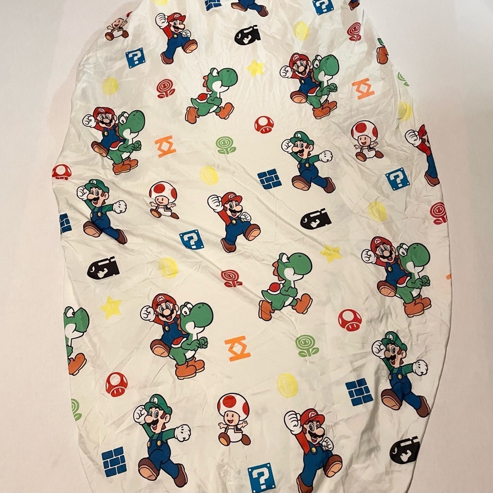 Super Mario Bros Nintendo Full Fitted Sheet Kids Bed Sheet